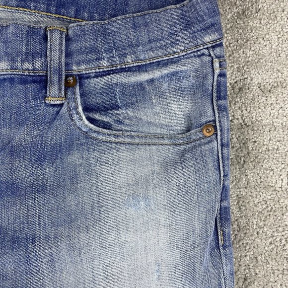 Polo Ralph Lauren Tompkins Skinny Jeans Women's 31 Distressed Ripped Faded Wash - Picture 7 of 16